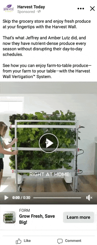 Harvest Today Meta Ads By Dane Dolph