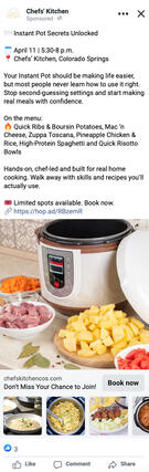 Chefs' Kitchen Meta Ads By Dane Dolph